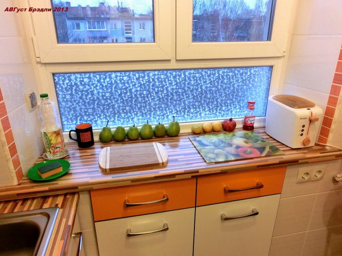 Дверки для зимнего холодильника в цвет фасадов кухонного гарнитура